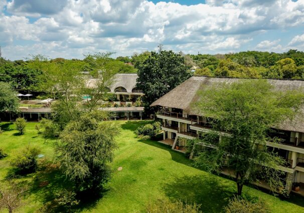 Ilala Lodge - Aerial View Standard wing and New wing