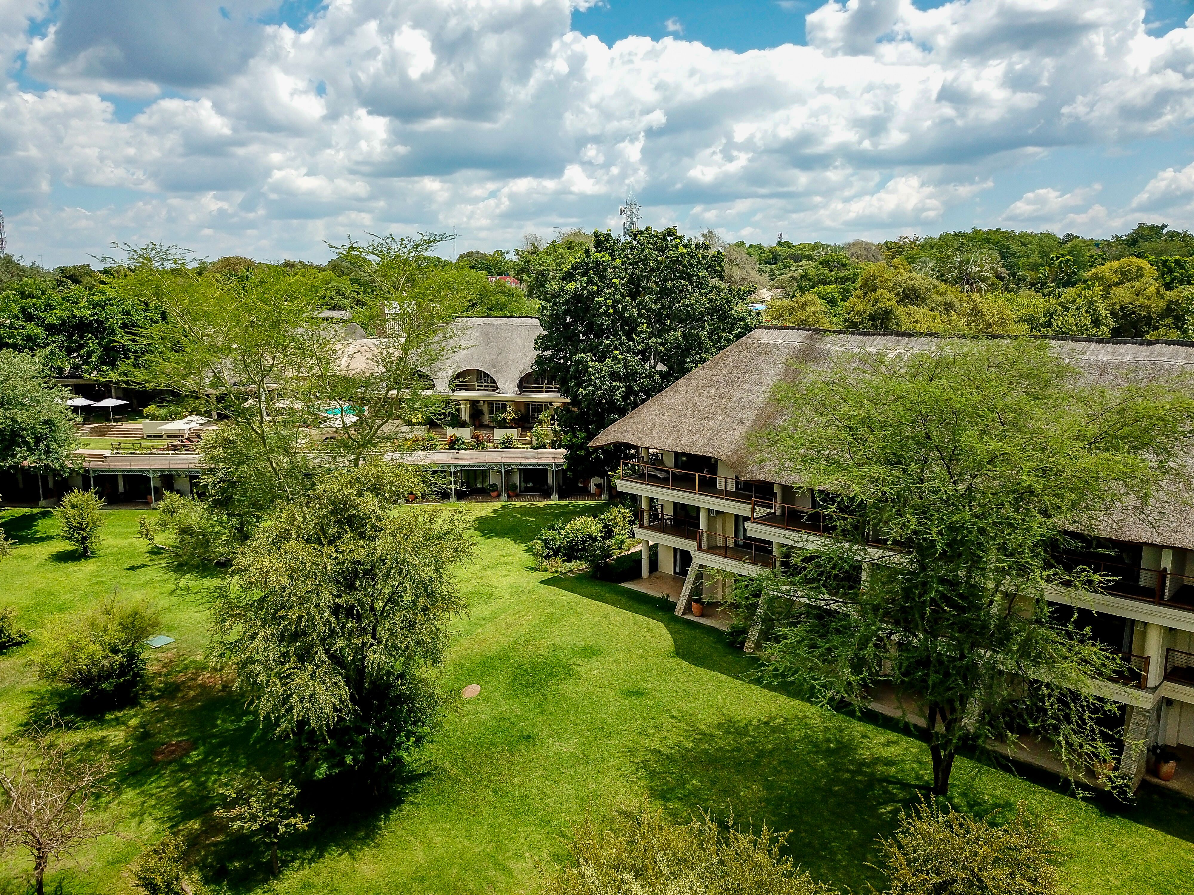 Ilala Lodge - Aerial View Standard wing and New wing