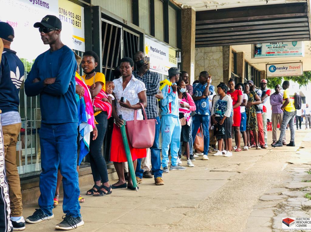 Young people are among the many who are registering to vote in this year's election (Lovejoy Mutongwiza/ERC)