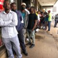 Young people queuing to register to vote in Harare (Lovejoy Mutongwiza/263Chat)