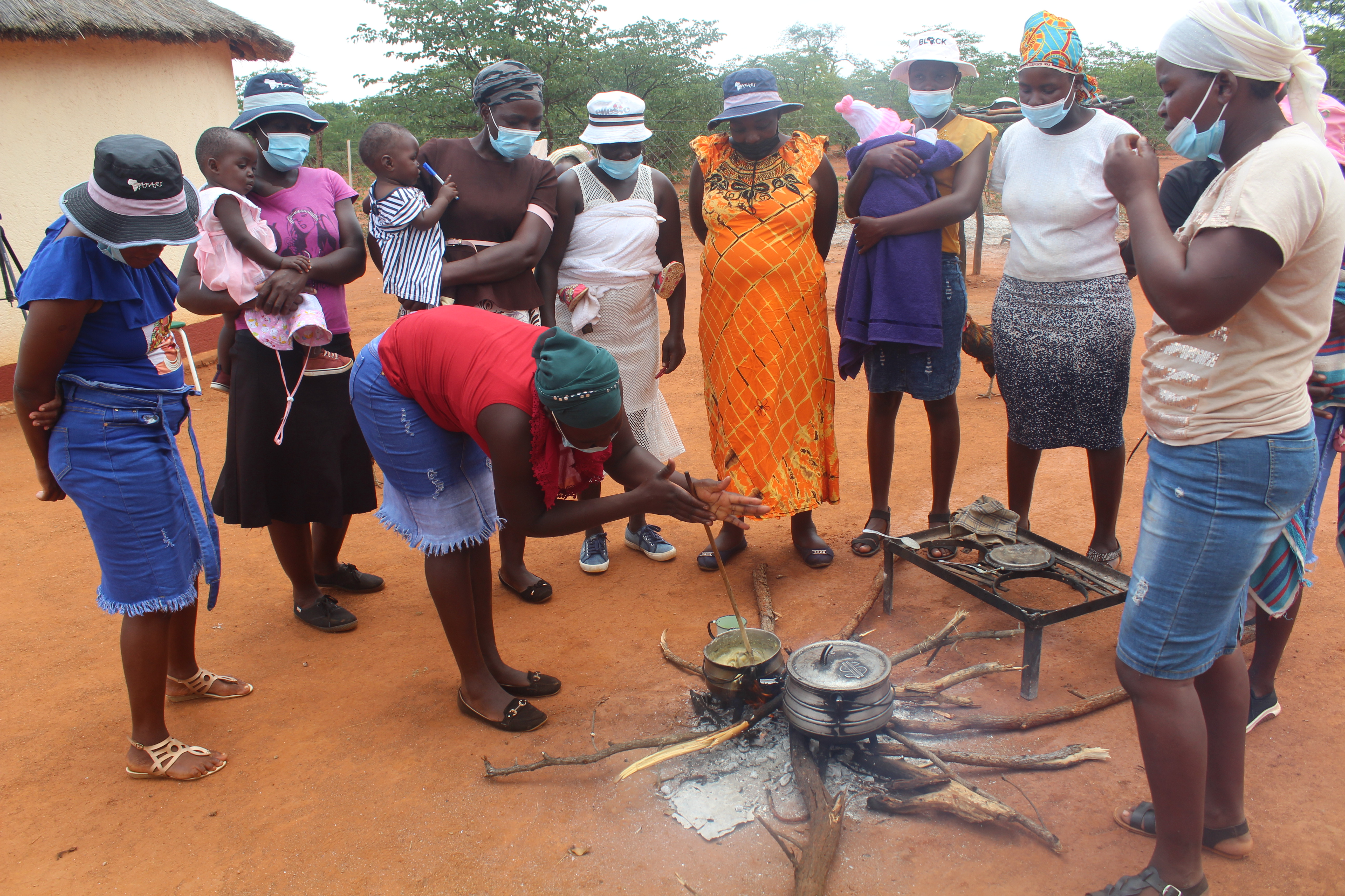 A group of women undergoing a healthy food awareness training in Bubi, Matebeleland North (Lovejoy Mutongwiza)